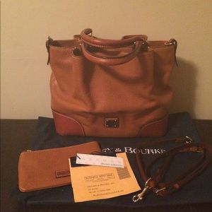Dooney & Bourke Pebble Leather Brenna Satchel
